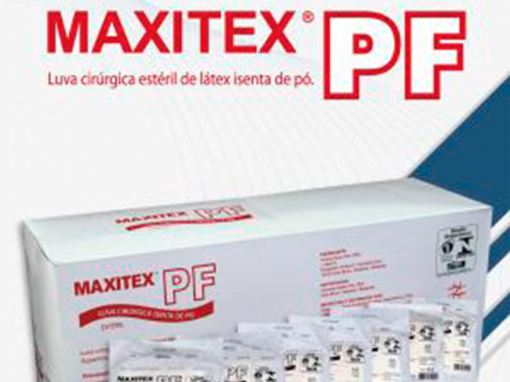 Luvas cirúrgicas MAXITEX PF – estéreis, látex, isentas de pó