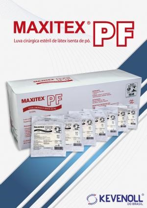 Maxitex PF luva cirúrgica estéril de látex isenta de pó