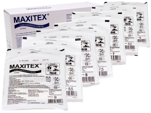 Image of Maxitex gloves with powder)