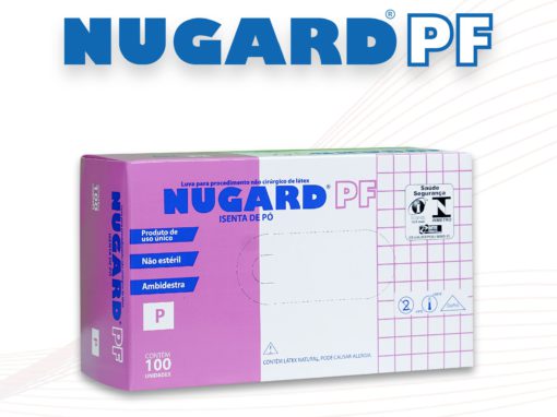 Luvas de Procedimento NUGARD PF – não cirúrgica, látex, isentas de pó